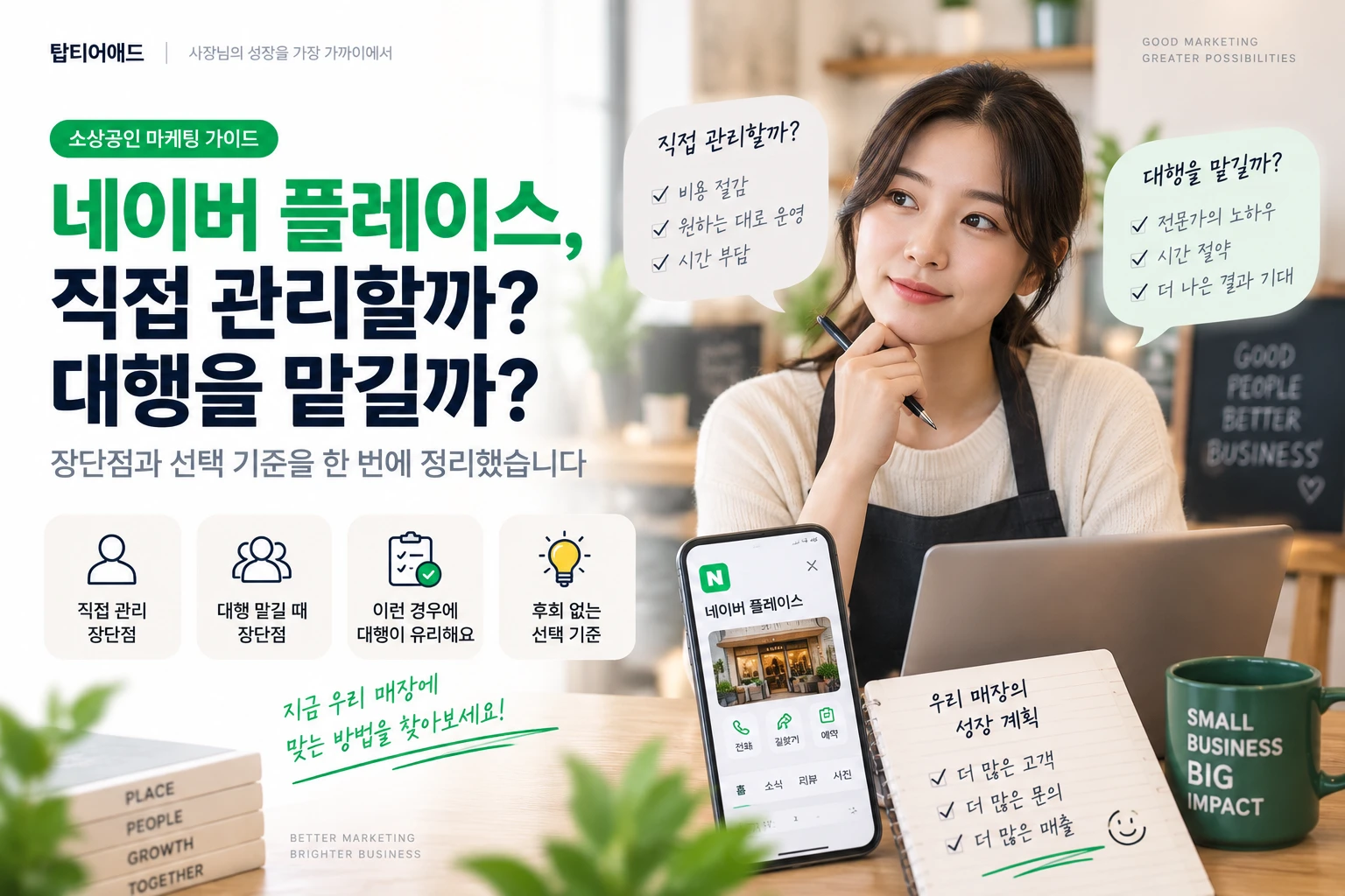 네이버 플레이스 직접 관리할까, 대행 맡길까? 비용 쓰기 전 판단 기준 6가지