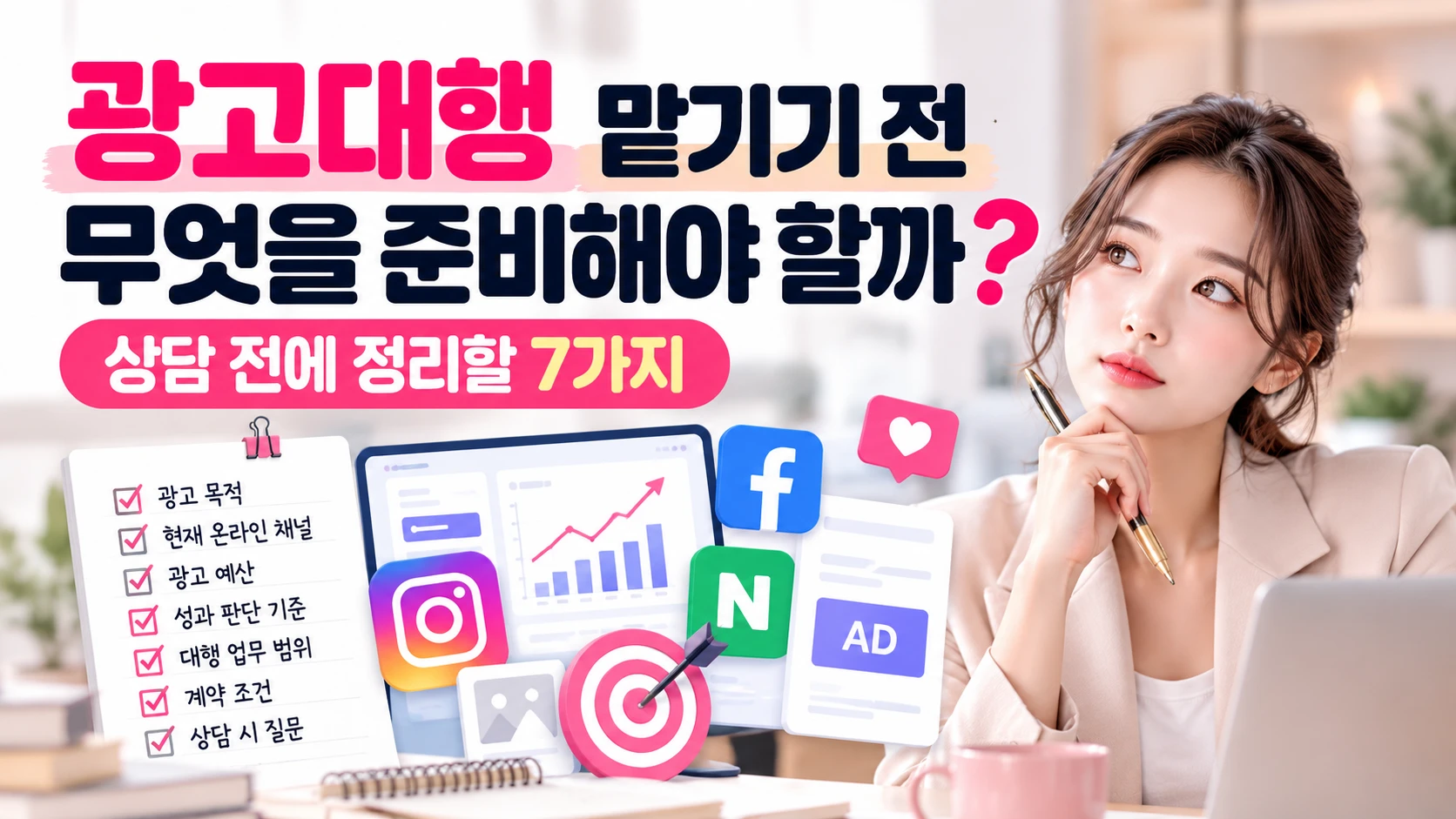 광고대행 맡기기 전 무엇을 준비해야 할까? 상담 전에 정리할 7가지