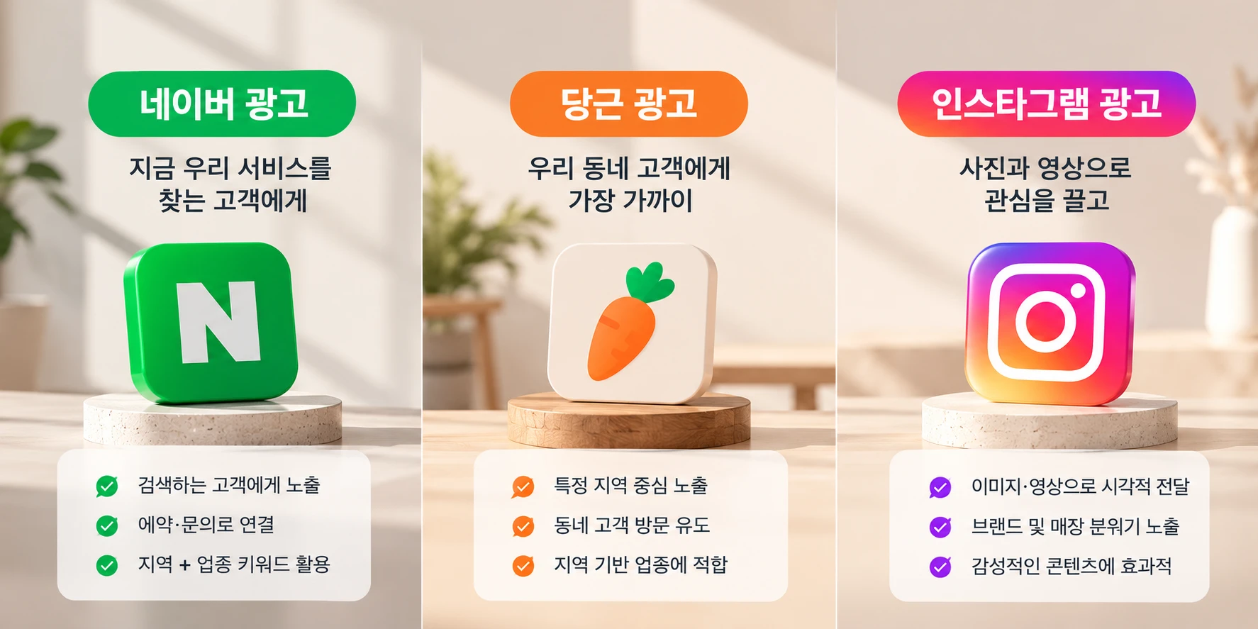 광고가 처음인 소상공인, 네이버·당근·인스타 광고 무엇부터 시작해야 할까?